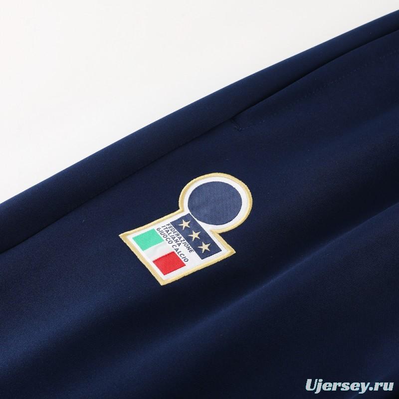 2024 Italy Blue Full Zipper Jacket +Long Pants