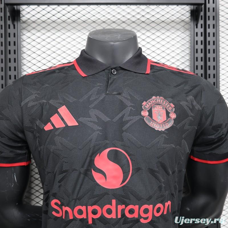 Player Version 25/26 Manchester United Black Special Jersey