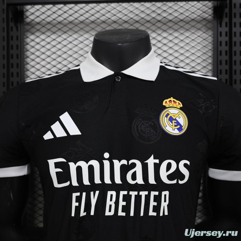 Player Version 24/25 Real Madrid Black Pre-Match Jersey