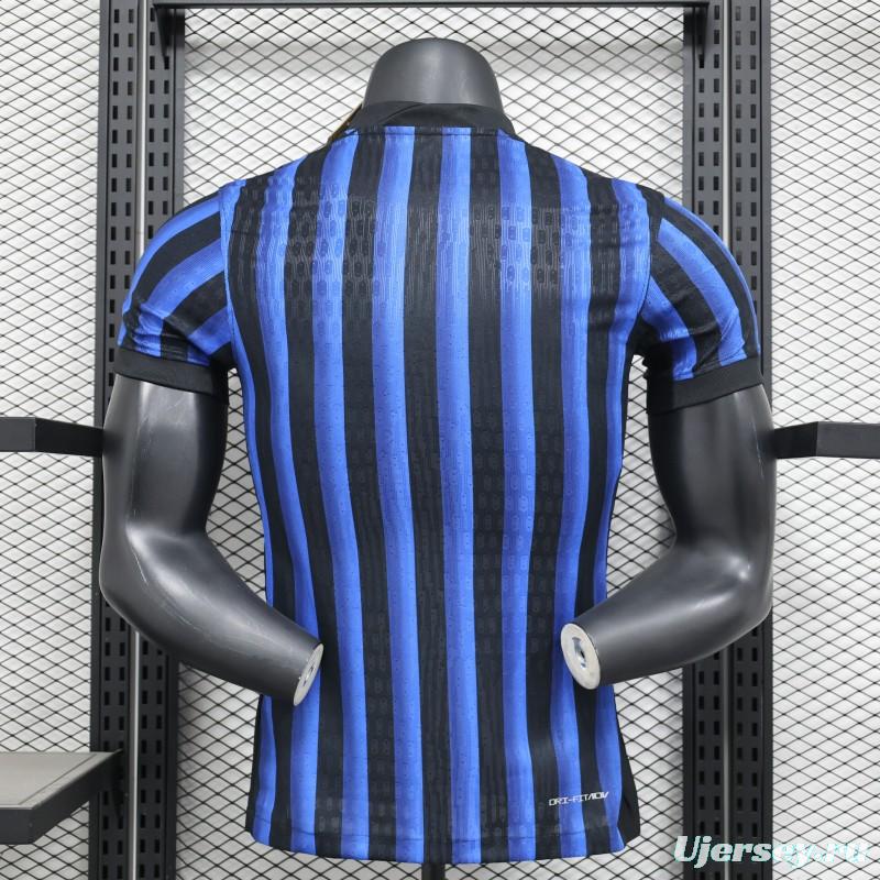 Player Version 25/26 Inter Milan Home Jersey With Sponsor