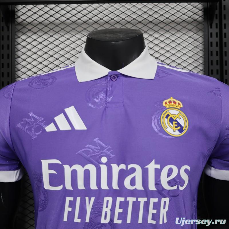 Player Version 24/25 Real Madrid Purple Pre-Match Jersey