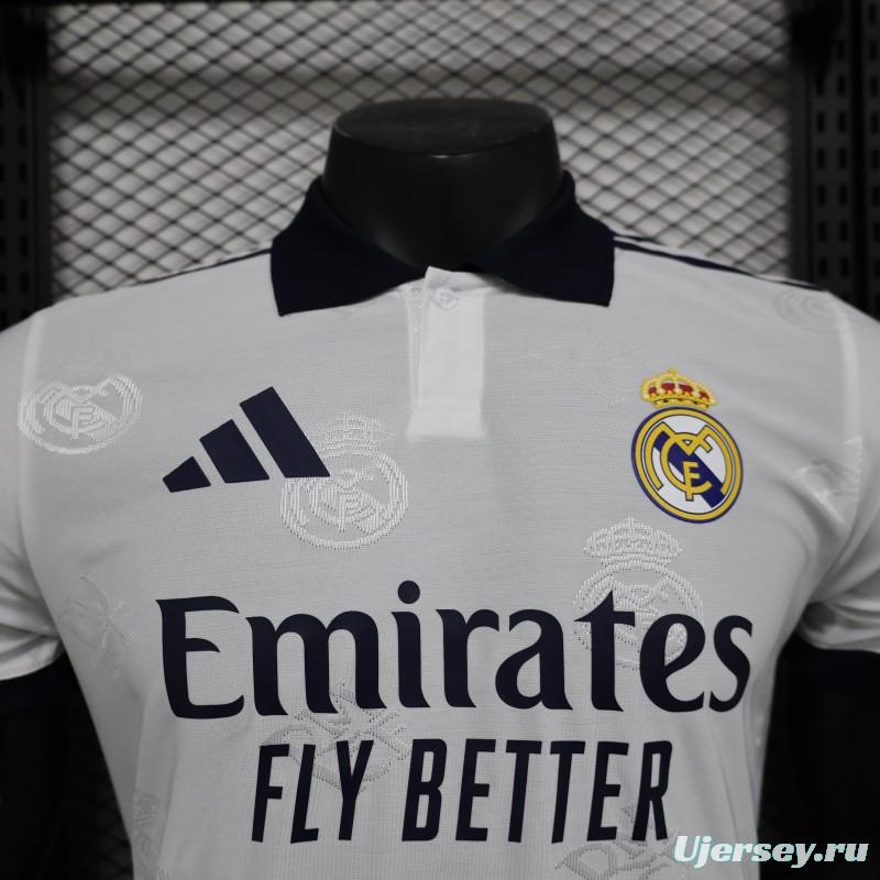 Player Version 24/25 Real Madrid White Pre-Match Jersey