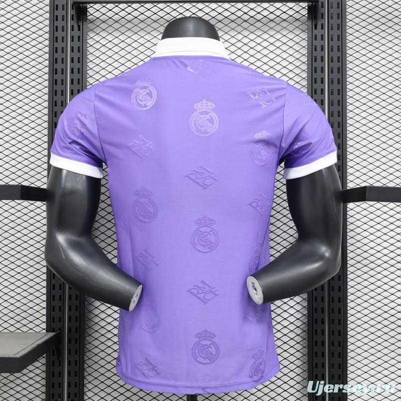 Player Version 24/25 Real Madrid Purple Pre-Match Jersey