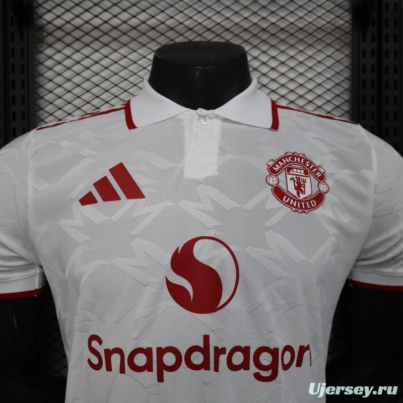 Player Version 25/26 Manchester United White Special Jersey