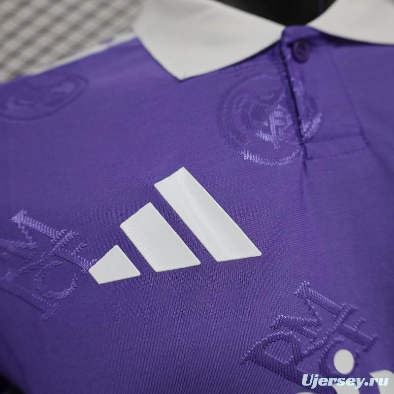 Player Version 24/25 Real Madrid Purple Pre-Match Jersey