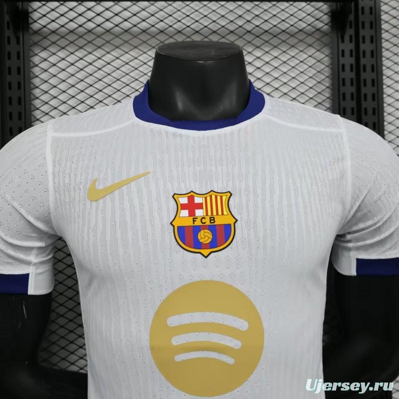 Player Version 24/25 Barcelona 125Th White Special Jersey