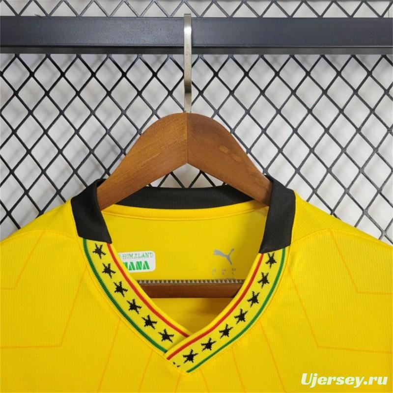 2024 Ghana Away Yellow Jersey