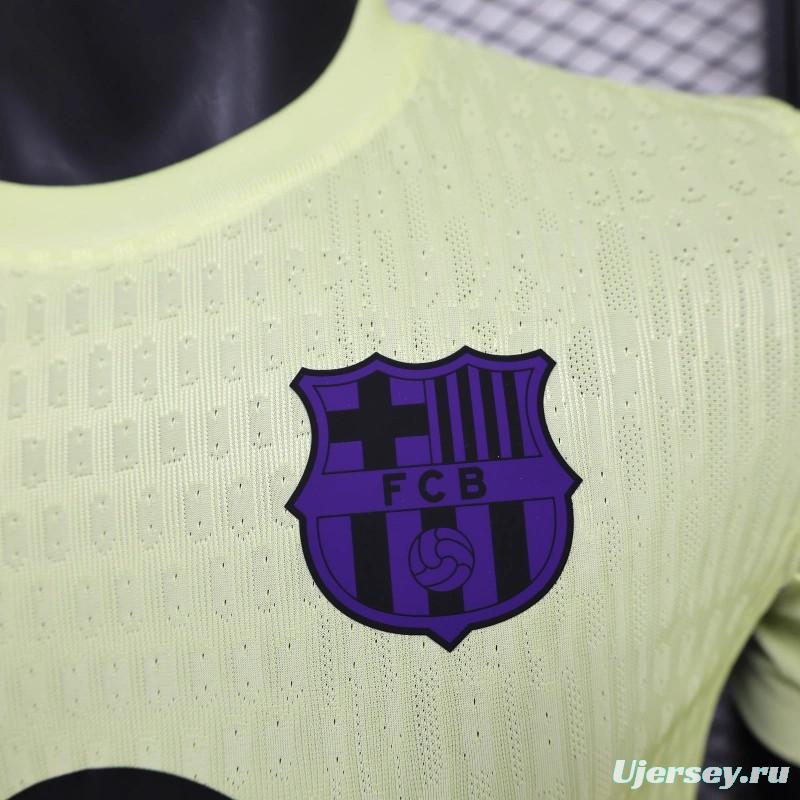 25/26 Player Version Barcelona 125th Anniversary Special Edition Light Green Jersey