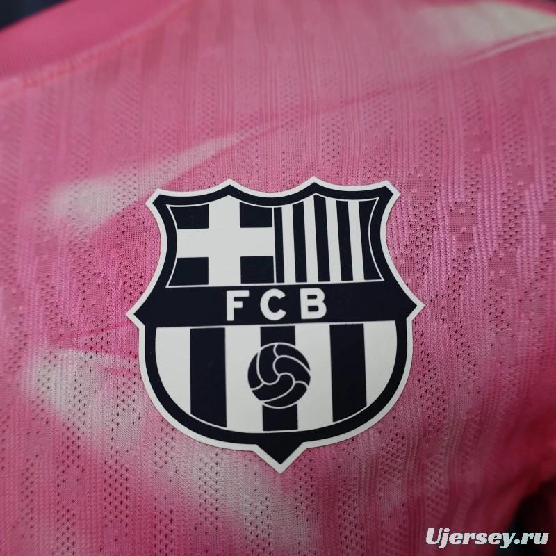 25/26 Player Version Barcelona 125th Anniversary Pink Special Edition Jersey