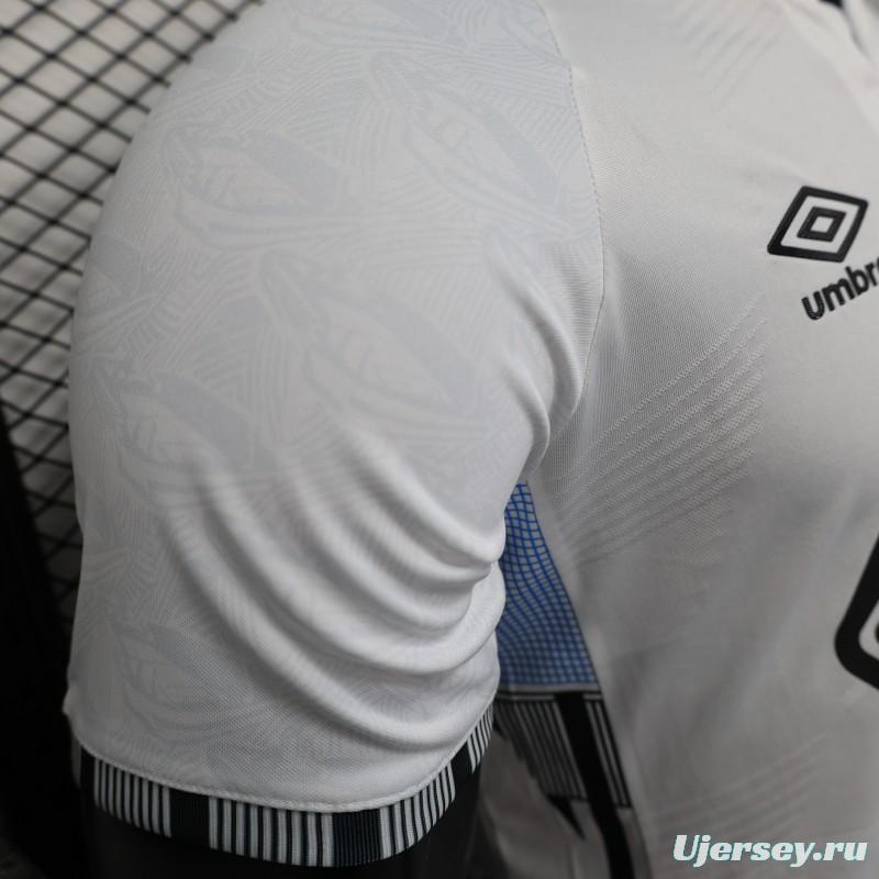 Player Version 25/26 Santos Home Jersey With Sponsors