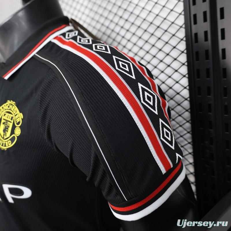 Player Version 98/99 Manchester United Third Black Jersey