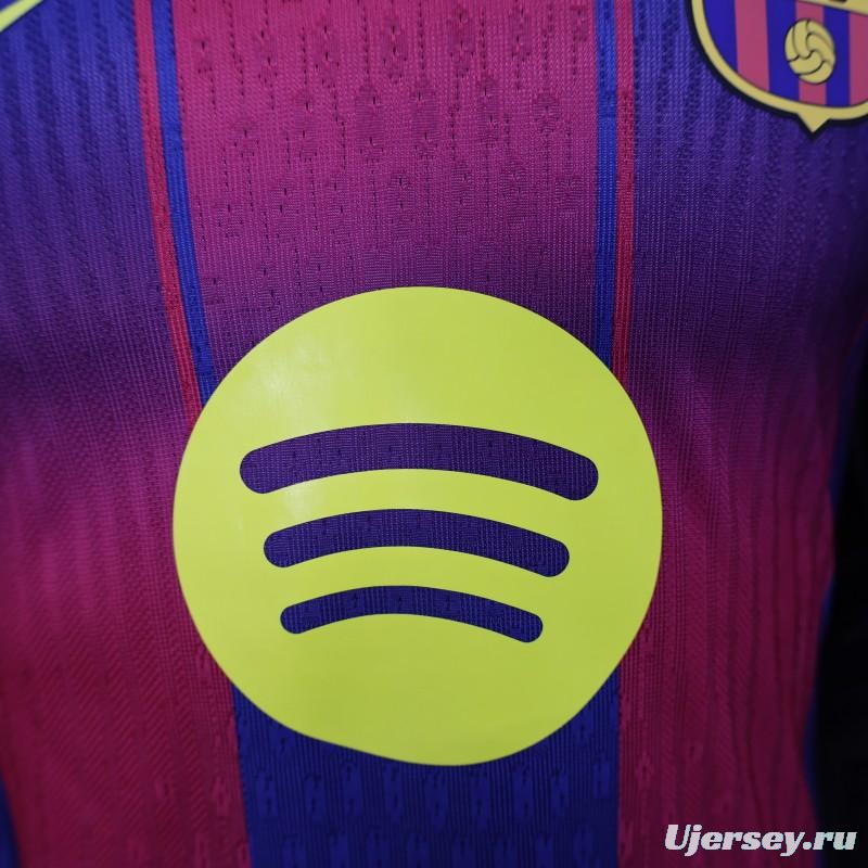 Player Version 25/26 Barcelona Home Jersey