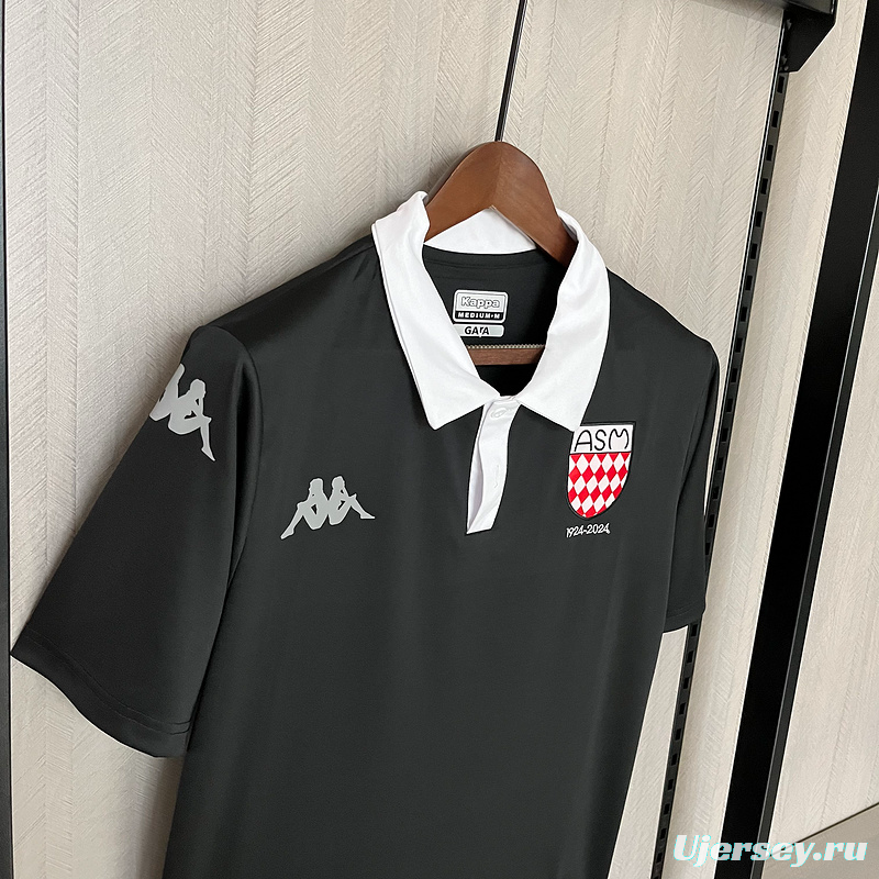 25/26 AS Monaco 100th Anniversary Black Jersey