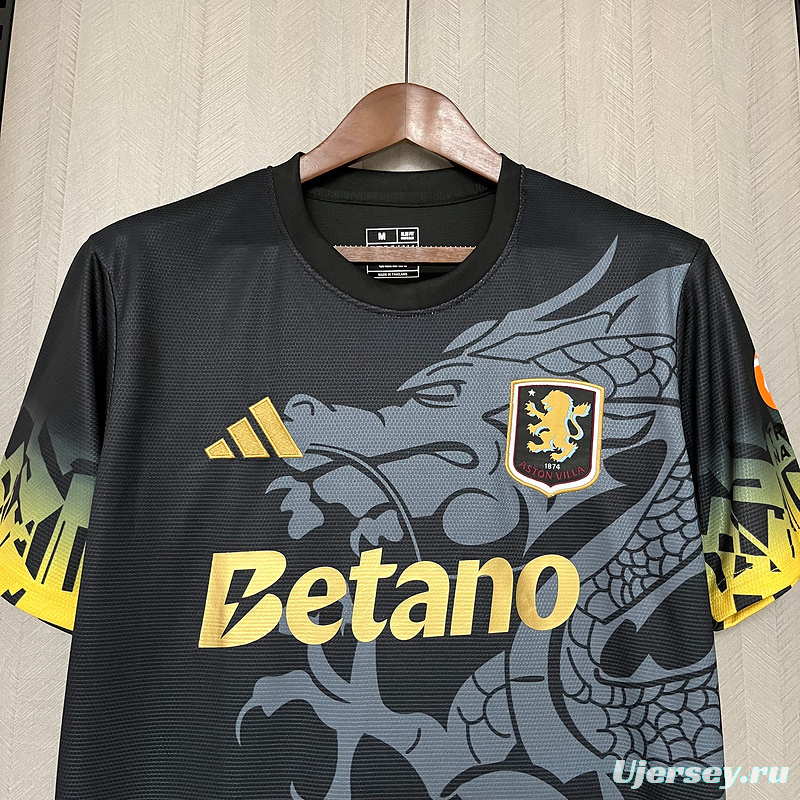 25/26 Aston Villa Black Jersey