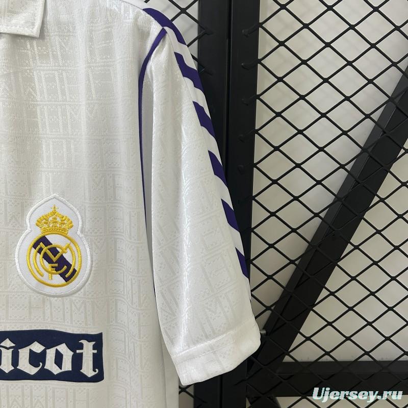 89/90 Retro Real Madrid Home Jersey