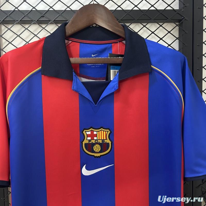 01/02 Retro Barcelona Home Jersey