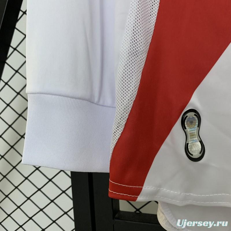 06/07 Retro Long Sleeve River Plate Home Jersey