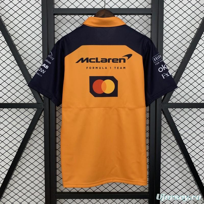 2025 Polo F1 Formula  Orange Mclaren  Jersey