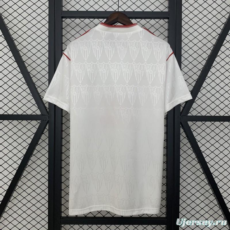 91/92 Retro Sevilla Home Jersey
