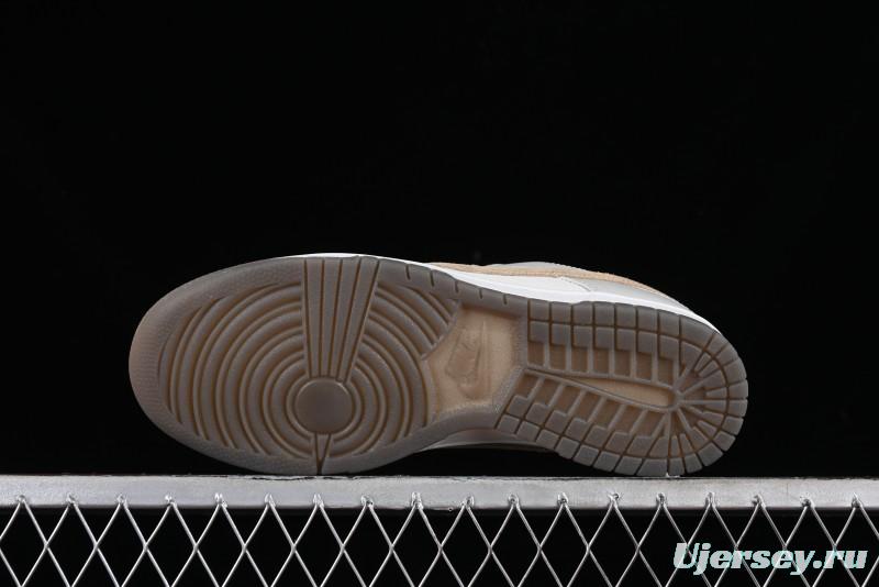 Nike Dunk Low SB Casual Sneakers in Light Grey/Khaki - FJ4188-001