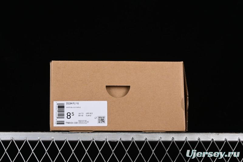 Nike Zoom Fly 6 Lightweight Responsive Running Shoes with Flyknit and React Technology - FN8454-100