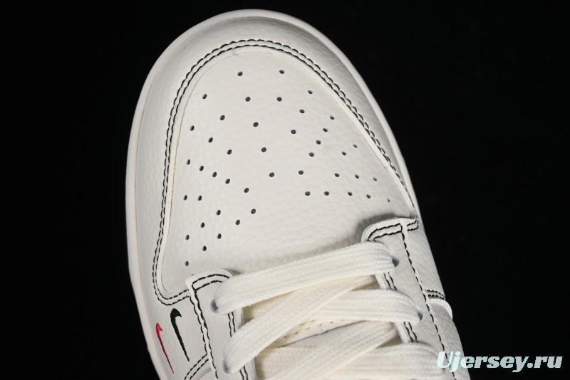 Nike SB Dunk Low Supreme Collaboration - Beige Black Line Anniversary Customized Low-Top Casual Skate Shoes - XX2025-316