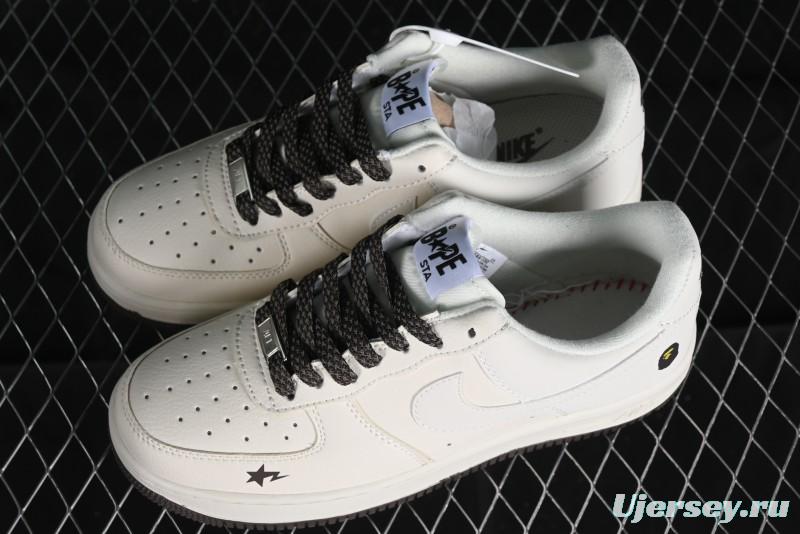Nike Air Force 1 '07 Low BAPE Collaboration - Beige Black Star FG6688-100