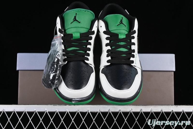 Nike Air Jordan 1 Low Retro Basketball Shoes with Panda Mischief Pioneer Rider Design - 553558-065