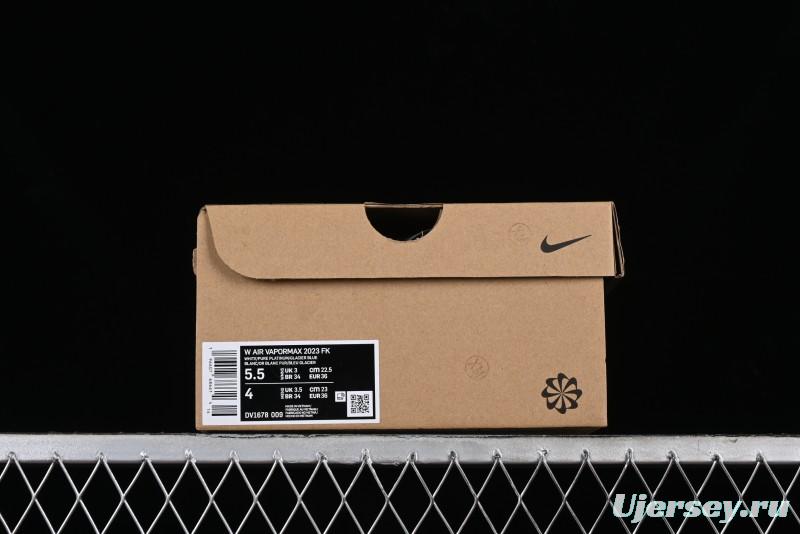 Nike Vapormax 2023 Flyknit Breathable Casual Running Shoes with Full-Length Air Cushion - DV1678-009