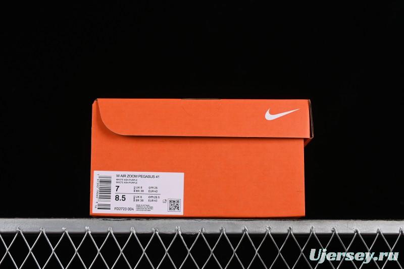Nike Air Zoom Pegasus 41 Running Shoes with Breathable Mesh and Durable Outsole - FD2723-004