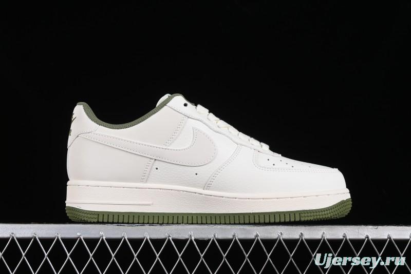Nike Air Force 1 '07 Low LV Collaboration - Beige Green Double Swoosh Casual Sneakers - XZ6188-003