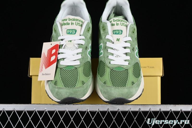 New Balance Made In USA M993 Series Classic Retro Running Shoes - U993WG