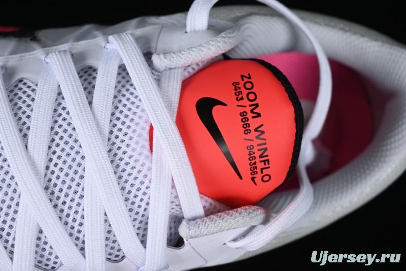 Nike Zoom Winflo 8 Breathable Mesh Running Shoes with Forefoot and Heel Zoom Air Cushion - CW3419-100