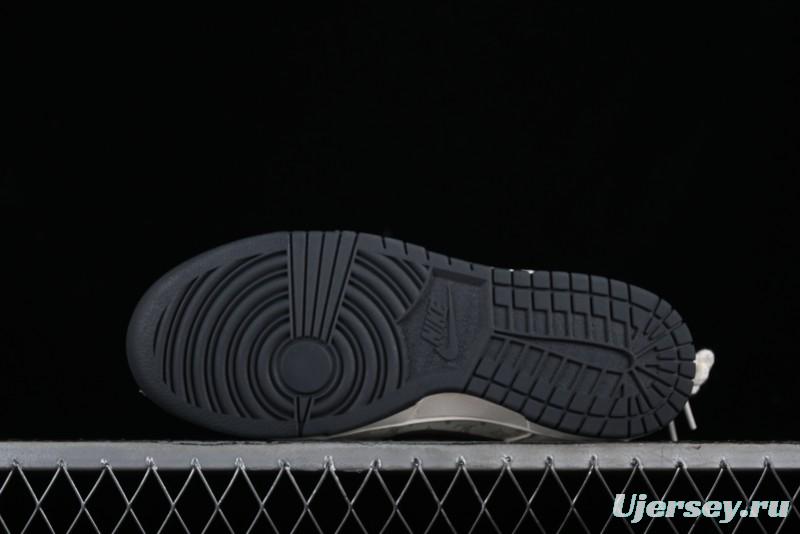 Nike SB Dunk Low LV Collaboration Strap Monogram Beige Black Hook Anniversary High-End Custom Low-Top Casual Skate Shoes - SJ2068-260