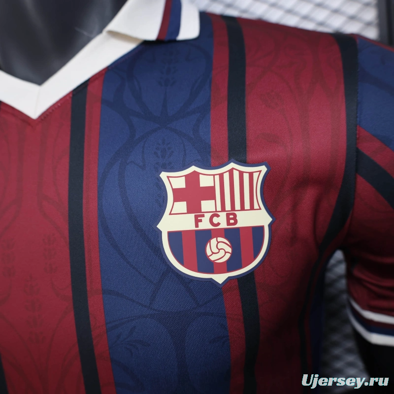 25/26 Player Version Modernist FC Barcelona Polo Jersey