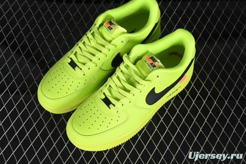 Nike Air Force 1 '07 Low Top Casual Sneakers in Firefly Green - FA2407-301