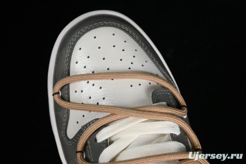 Nike Dunk Low Panda Prank Jungle Crossing - Green Wild Floating Abyss Beige Brown Green SB Lace-Up Low-Top Casual Skate Shoes - FD0350-133