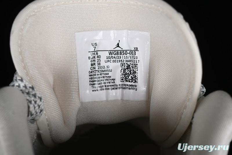 Nike Air Jordan 1 Low BAPE Collaboration - White Grey Basketball Shoes - WG8850-003