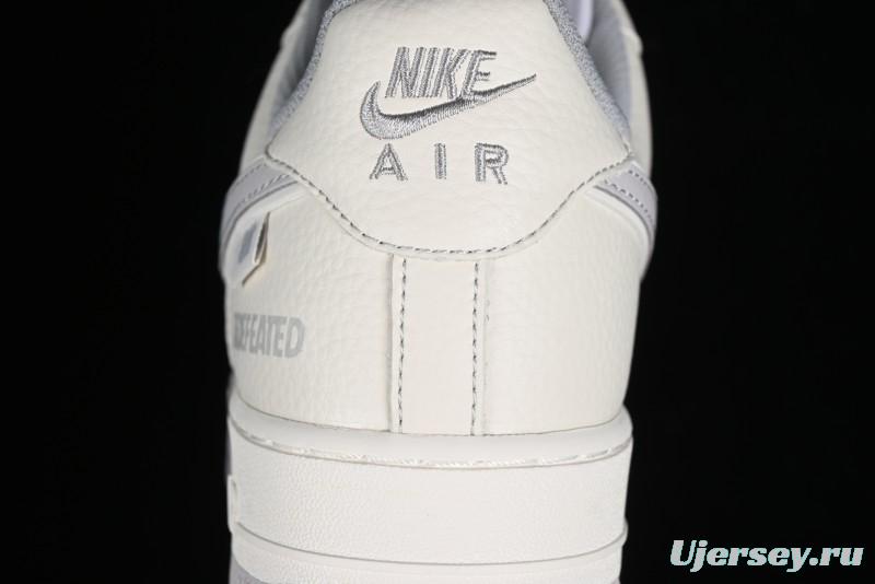 Nike Undefeated Air Force 1'07 Low Casual Sneakers in Beige Hemp with Reflective Details - UT2023-203