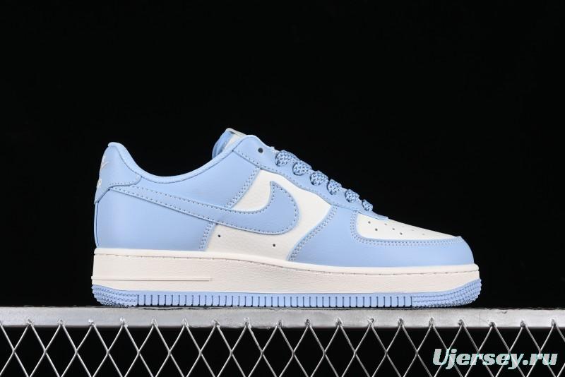 Nike Air Force 1 '07 Low Stussy Collaboration - Sky Blue Low-Top Casual Sneakers - BB9599-201