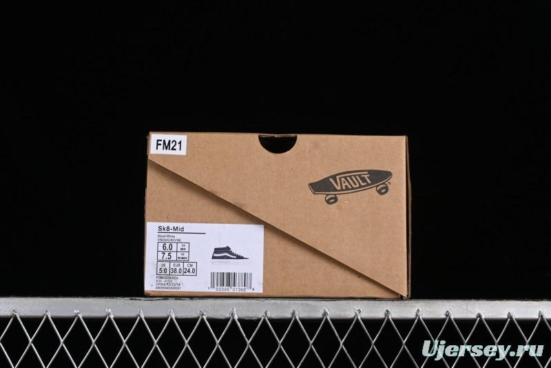 Vans SK8-Hi VR3 Eco-Friendly Black & White Mid-Top Classic Casual Canvas Shoes - VN0A4UWIVNE