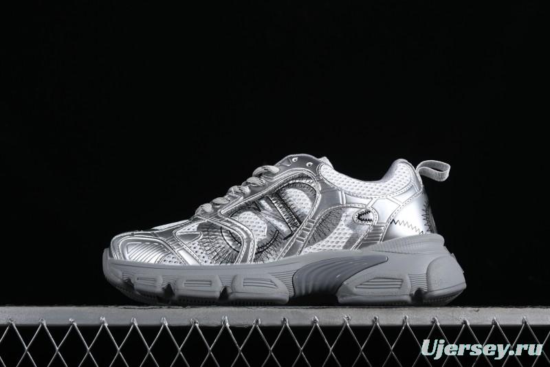 Dior Chrono Round Toe Lace-Up Lifestyle Casual Running Sneakers - 59K GREY