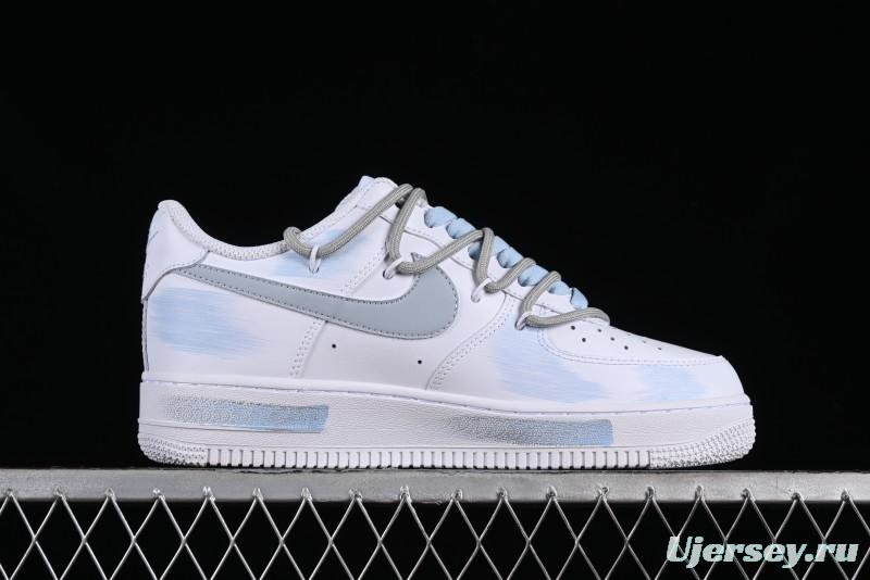 Nike Air Force 1 '07 Low Anime Theme Broken Swoosh Custom Spray Casual Sneakers - ZH0316-020