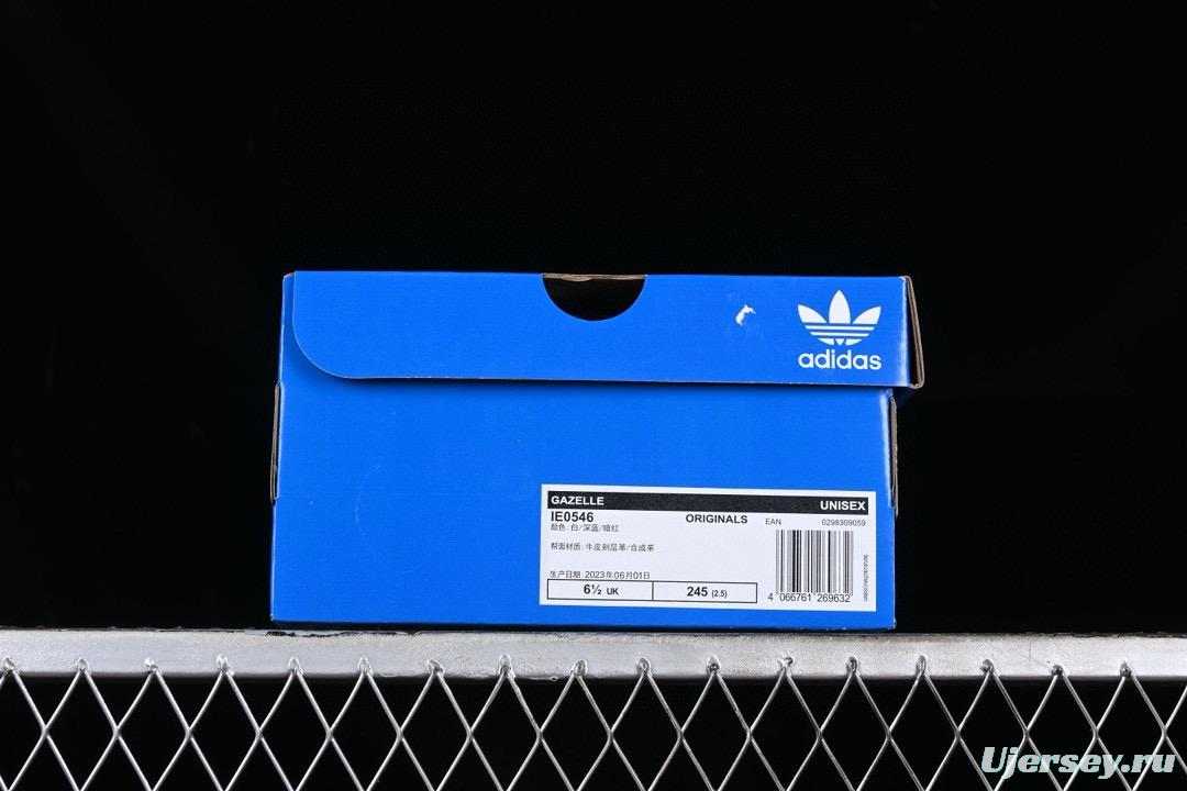 Adidas Gazelle W IE0546 Low-Top Casual Slip-Resistant Wear-Resistant Skate Shoes