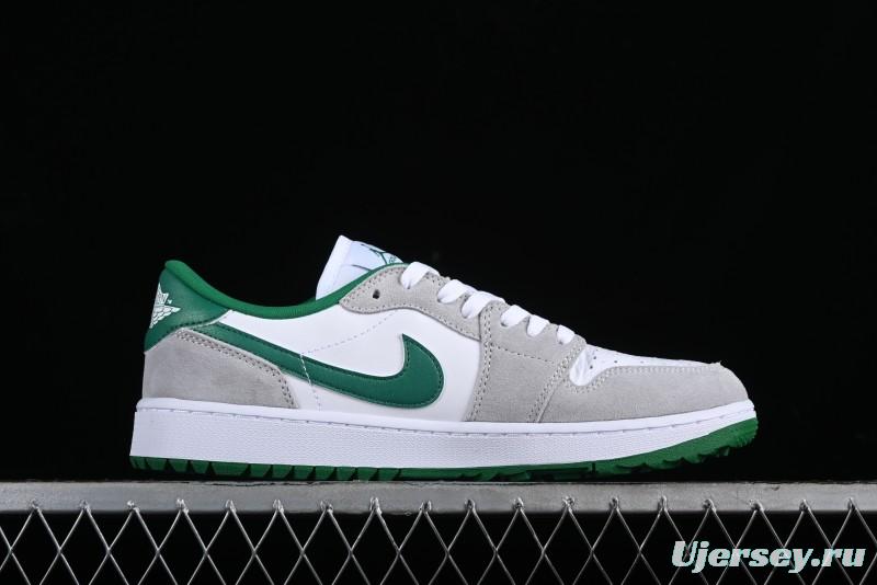 Nike Air Jordan 1 Low Golf Shoes Retro Grey White Green - DD9315-112