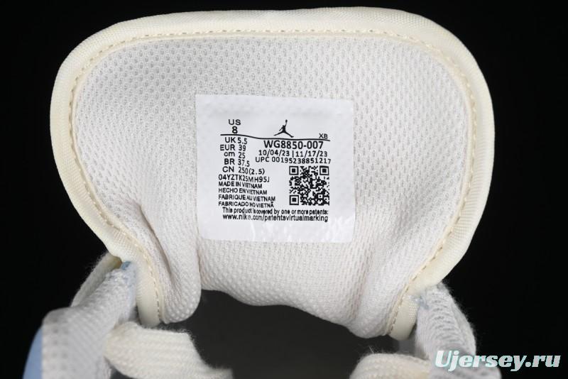 Nike Air Jordan 1 Low Stussy Collaboration - Blue Gold Custom High-End Basketball Shoes - WG8850-007