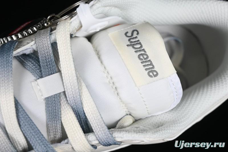 Nike SB Dunk Low Supreme Collaboration - Double Swoosh Anniversary Customized Low-Top Casual Sneakers - BB8675-105