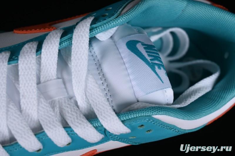 Nike SB Dunk Low Casual Skate Shoes in White Green Orange - DV0833-102