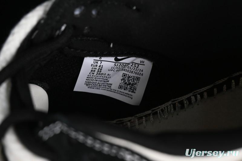 Stussy x Nike Dunk Low SB Sneakers in Beige Black Swoosh - SJ2068-252