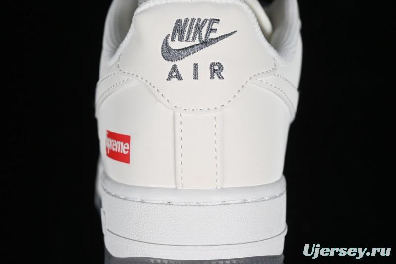 Nike Air Force 1 '07 Low LV Collaboration - White Grey Two-Tone Low-Top Casual Sneakers - XZ6188-005